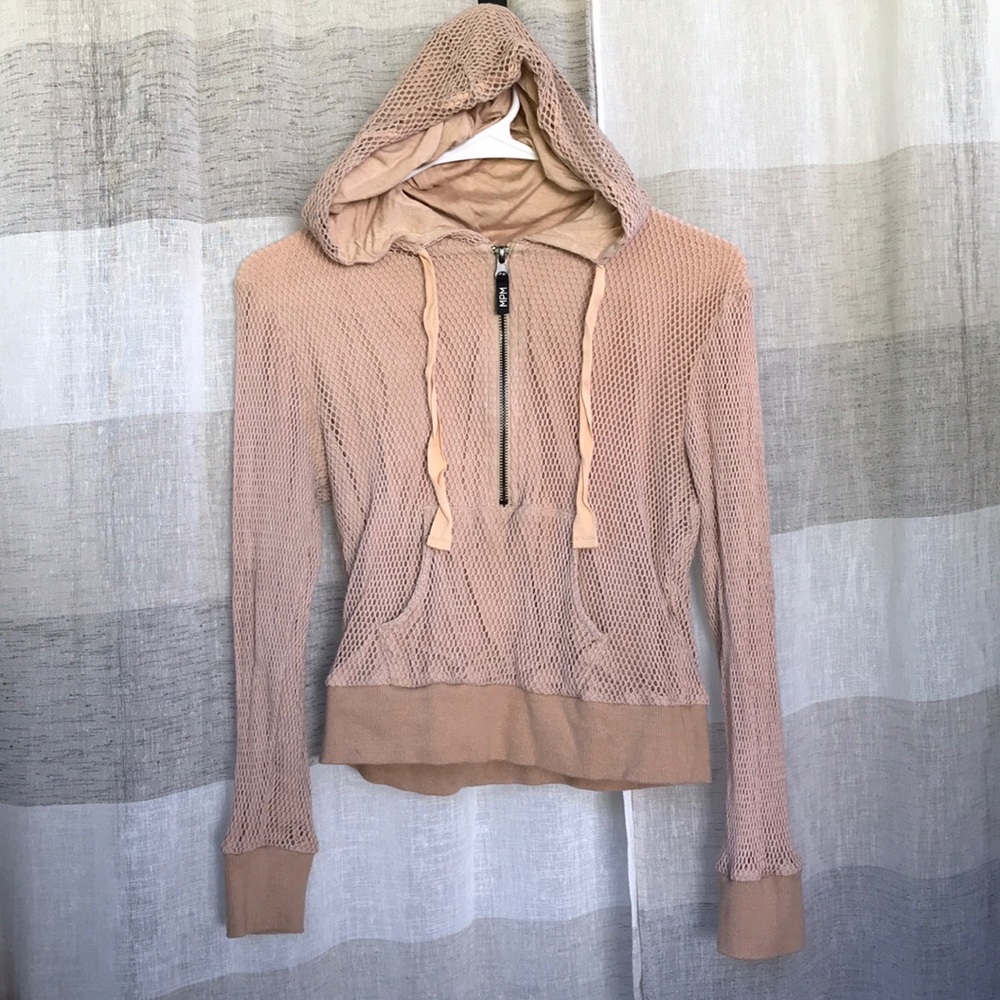 Minkpink Move 1/2 zipper hoodie Sz XS